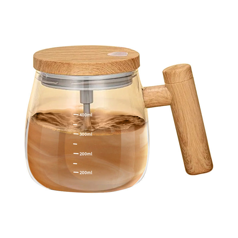 Taza con batidor automático para café